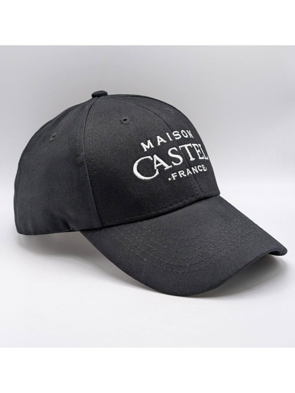 Maison Castel France French Wine Black Unisex Adjustable Strap Back Hat Cap